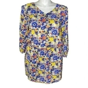 Qmack floral print dress size Large
